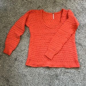 Free People Sweater, size small, orange